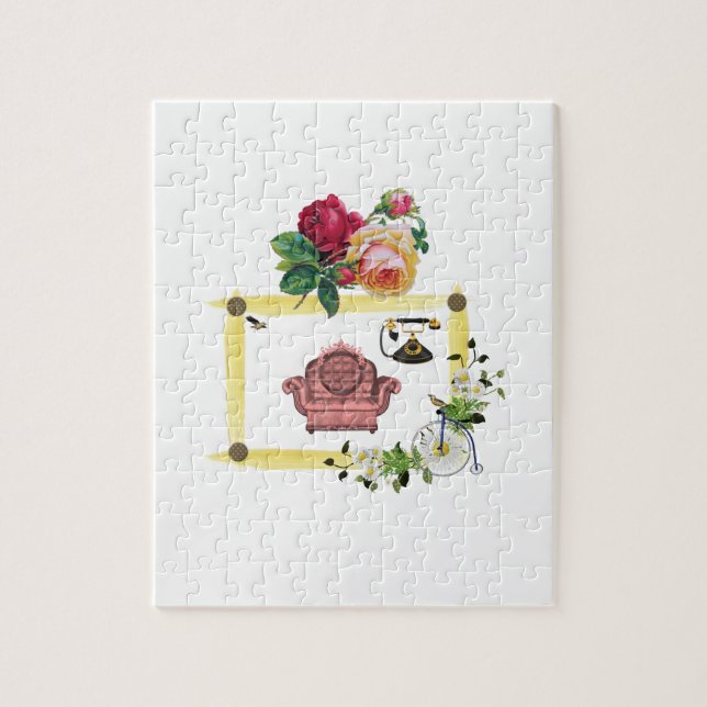 Floral Jigsaw Puzzle (Vertikal)
