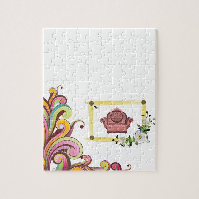 Floral Jigsaw Puzzle (Vertikal)
