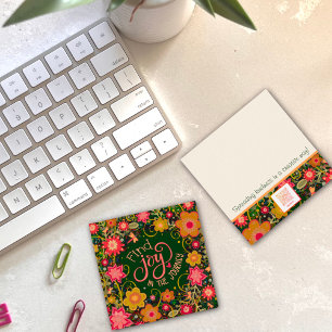 Floral Join Journey Inspirivity Kindness Cards Quadratische Visitenkarte