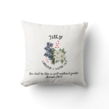 Floral JULI Geburtsmonat Blume Custom Christlich