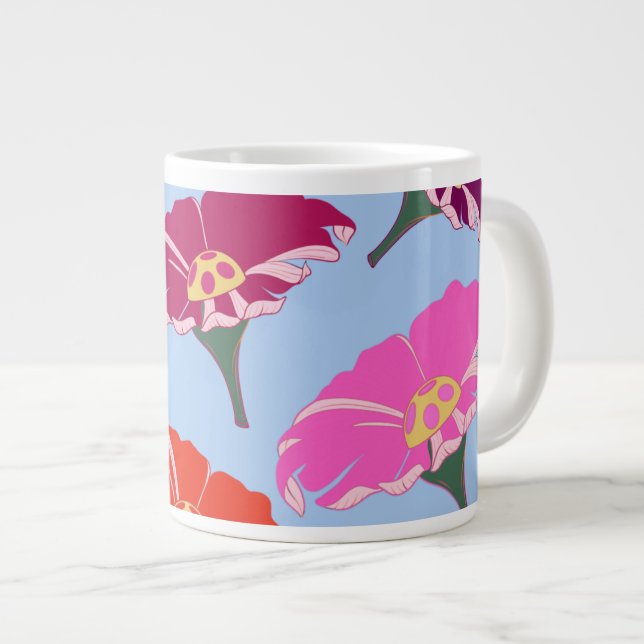 floral Jumbo-Tasse (Vorderseite Rechts)