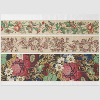 Floral Junk Journal Hintergrund Expanders Seidenpapier