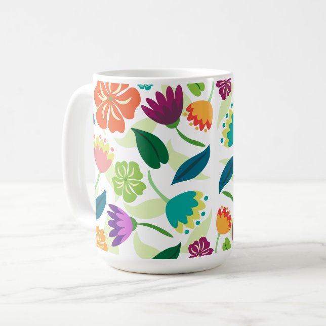 floral kaffeetasse (Vorderseite Links)