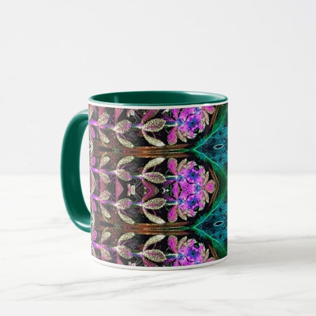 Floral Kaleidoskop Tasse (Vorderseite Links)