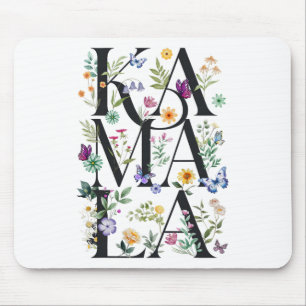 Floral Kamala Botanical Kamala Harris 2024 Frau P Mousepad