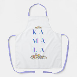 Floral Kamala Harris All-over Print Schürze, Mitte Schürze