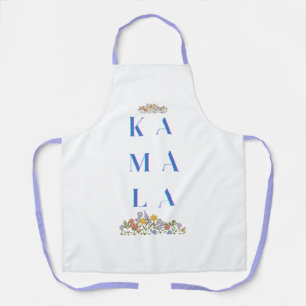 Floral Kamala Harris All-over Print Schürze, Mitte Schürze