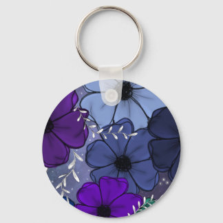 Floral keychain  schlüsselanhänger