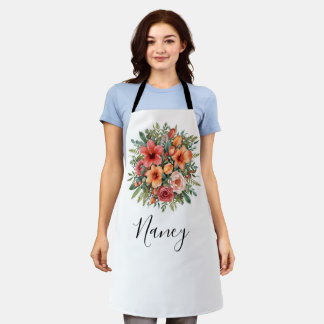 Floral Kitchen Schürze