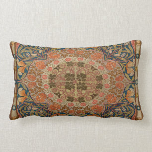Floral L:umbar Pillow, Arts and Crafts Movement Lendenkissen