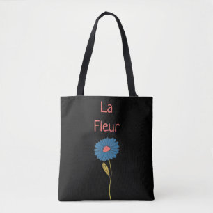 Floral La Fleur Blue Orange Black