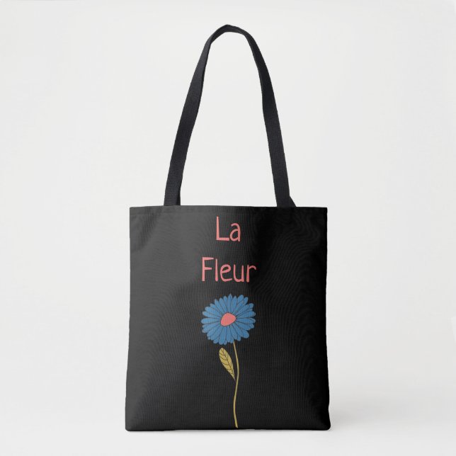 Floral La Fleur Blue Orange Black (Vorderseite)