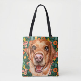 Floral Labrador Hund