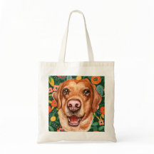 Floral Labrador Hund