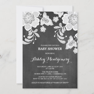 Floral Lace Einladung zur Kinderspielbrett