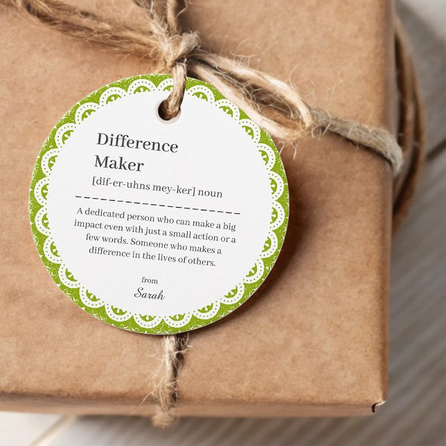 Floral Lace Teacher Mentor Wertschätzung Vielen Da Geschenkanhänger (Floral Lace Teacher Mentor Appreciation Thank You Favor Tags)