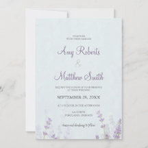 Floral Lavander Wedding