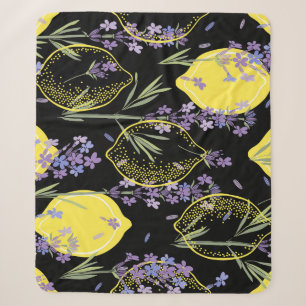 Floral Lavender Lemons Vintag Illustration Sherpadecke