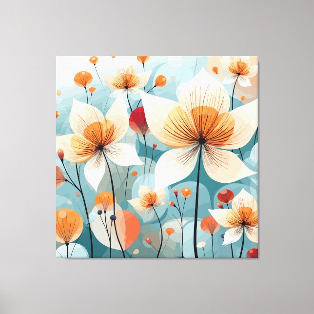 floral leinwanddruck (Vorderseite)