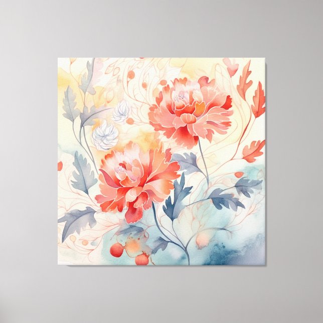 floral leinwanddruck (Vorderseite)