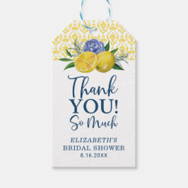 Floral Lemon Brautparty Vielen Dank für Ihr Gesche Geschenkanhänger