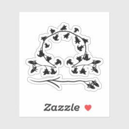 Floral-Libra-Astrologie Aufkleber