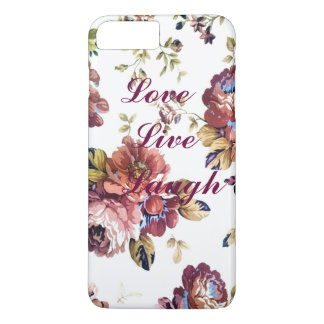 Floral Liebe Live Laugh iPhone Case