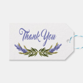 Floral Lila Danke Ihnen Lavender Blume Geschenkanhänger