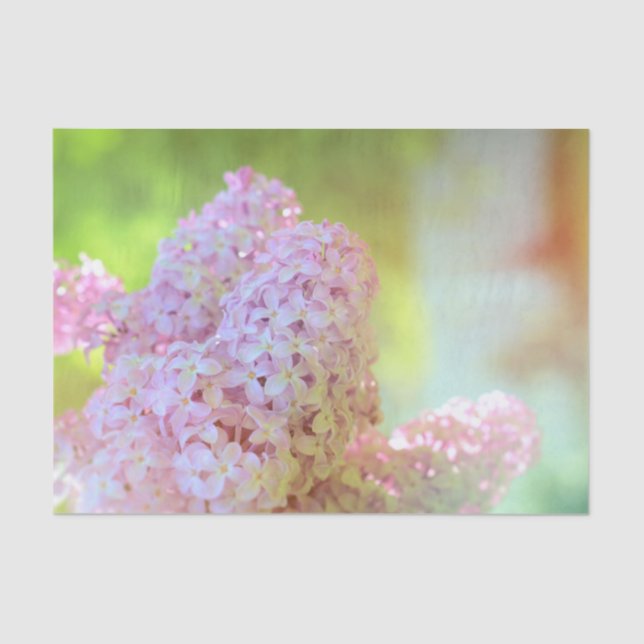 Floral Lila Lilac Pastor Country Art Design Seidenpapier (Vorderseite)