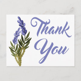 Floral Lila Vielen Dank Lavender Blume Note Card Postkarte