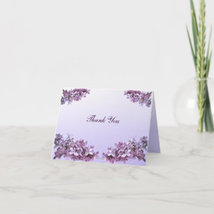 Floral Lilac Blume Hochzeit Vielen Dank Dankeskarte