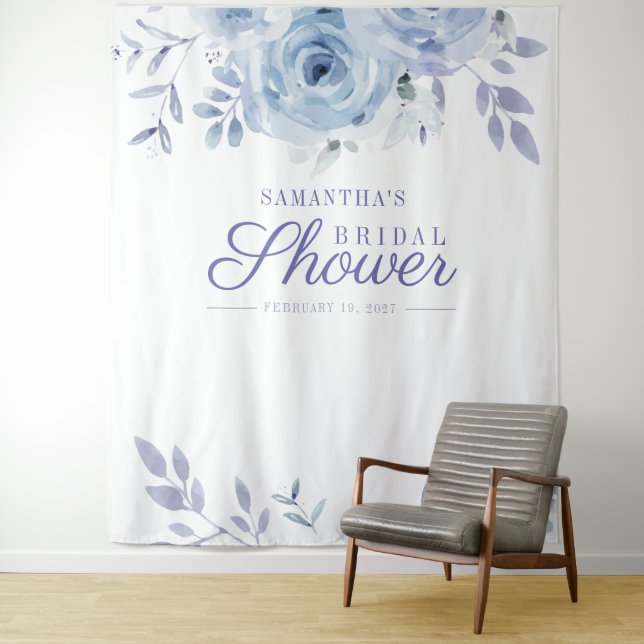 Floral Lilac Foto Stand Brautparty Hintergrund Wandteppich (Beispiel)