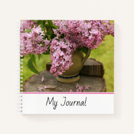 Floral Lilac Fotografy Spiral Notebook Notizbuch