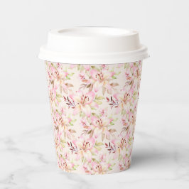Floral Lilies Paper Cups Pappbecher