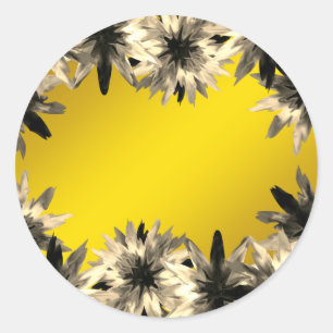 Floral Lotus Blume Wasserfarben Brautparty Runder Aufkleber