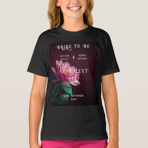Floral Lotus Wedding Suite   Starry Night Romance T-Shirt