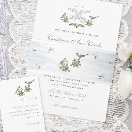 Floral Love Birds Bly Band