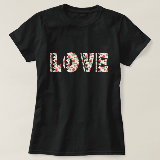 Floral Love T-Shirt (Design vorne)