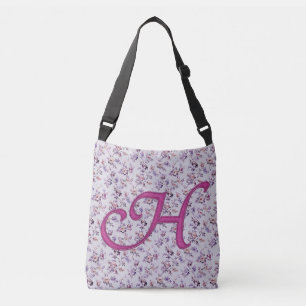 Floral Luxury Monogram H Tragetaschen Mit Langen Trägern