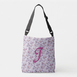 Floral Luxury Monogram I Tragetaschen Mit Langen Trägern