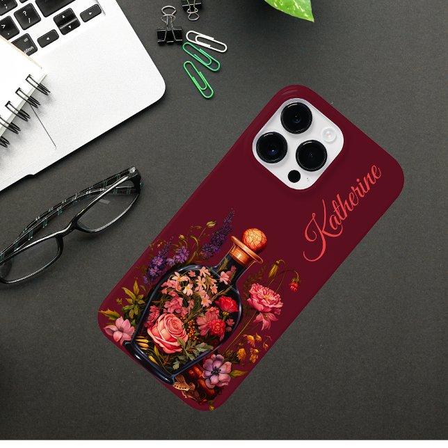 Floral Magic Potion - Witchy Vibes Benutzerdefinie Case-Mate iPhone Hülle (Von Creator hochgeladen)