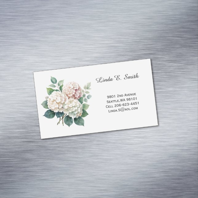 Floral Magnetic Calling Card Magnetische Visitenkarte (Beispiel)