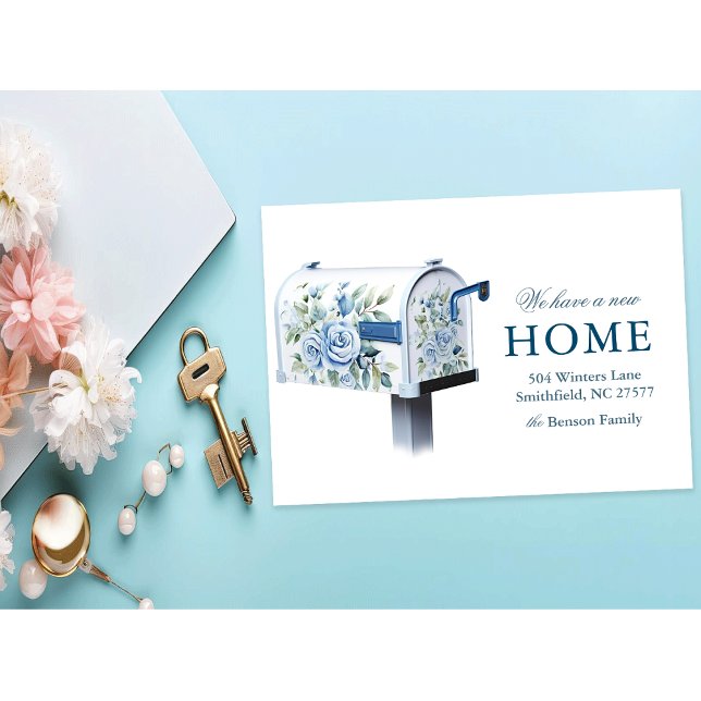 Floral Mailbox Neue Zuhause Wir verschoben Einladung (Von Creator hochgeladen)