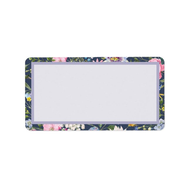 Floral - Maisy Adressaufkleber (Vorne)