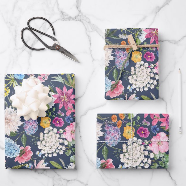 Floral - Maisy Geschenkpapier Set (Vorderseite)