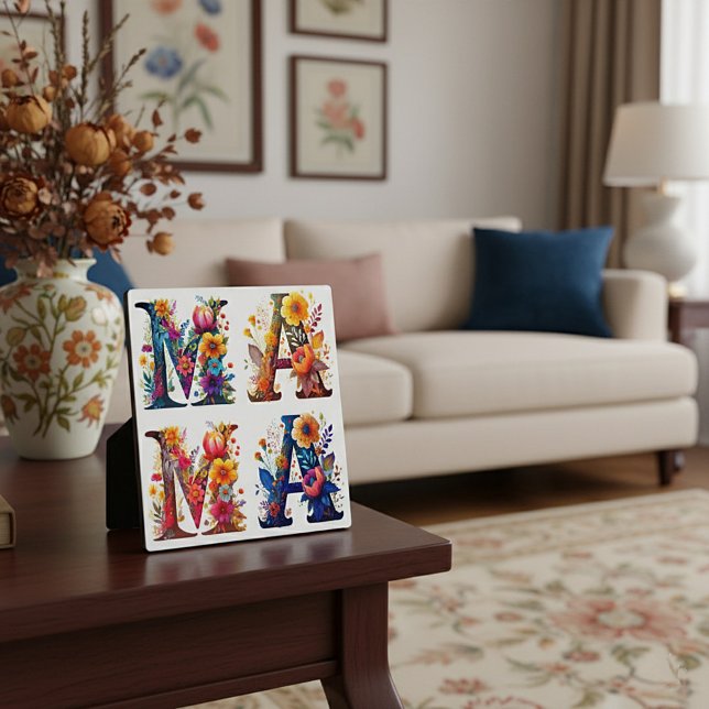 Floral MAMA Fotoplatte (Von Creator hochgeladen)