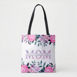 Floral Mama spaltete Monogramm mit Kindernamen