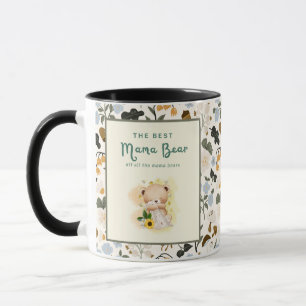 Floral Mama Typografie-Design Tasse