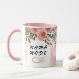 Floral Mama Typography Design Tasse