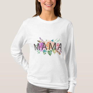 Floral Mama Watercolor Shirt Long Sleeve